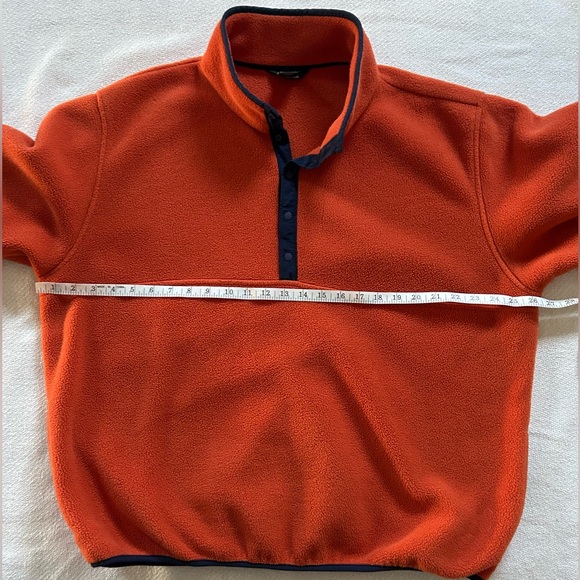 Lands' End Men's Heritage Fleece Snap Neck Pullover; XL - Picture 4 of 5